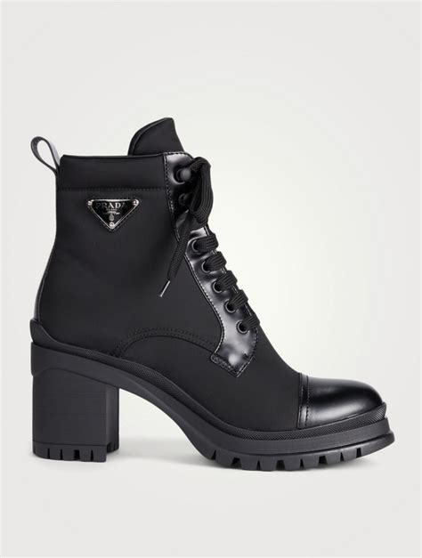 prada combat boots nylon|nylon Prada boots women.